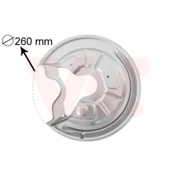 VAN Wezel Spritzblech Bremsscheibe Hinten Links Passend FüR VW Golf V 1K1-image
