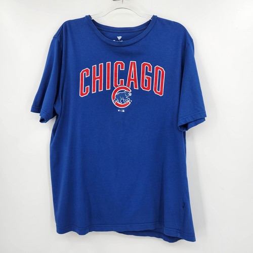 Fanatics Chicago Cubs Baseball Tee Lot Size XL Unisex Adult Blue 2 Shirts MLB - Picture 2 of 7