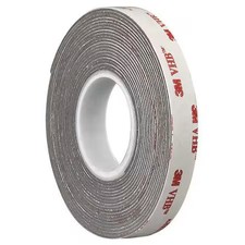 3M 4936 Double-Sided Foam Tape, 1/2 In W, 5 Yd L, 1/32 In, Acrylic Foam,