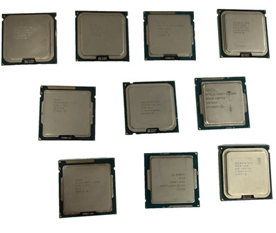 Lot of 10 Intel CPUs   Assorted Models   Value Pack