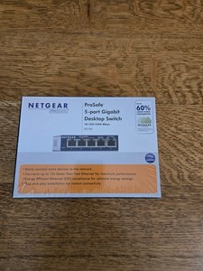 Netgear GS105NA GS105 5PORT COPPER GIGABIT SWITCH -NOS