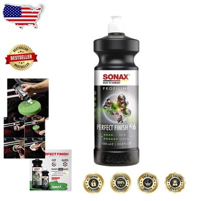 Sonax 1L Perfect Finish: OEM High Gloss Polish, Removes P2000 Scratches, 33.8 Oz