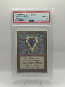 Mox Sapphire アンリミテッド Magic: The Gathering MTG Mox Sapphire [Unlimited Edition] Graded