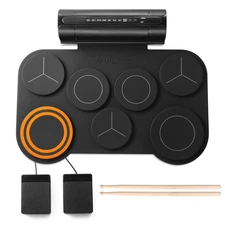 Donner DED-20 Electronic Drum Kit Roll Up 7 Pad Electric Drum Built-in Speaker