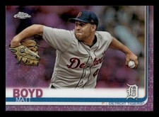 2019 Topps Chrome #83 Matt Boyd Pink Refractor Detroit Tigers