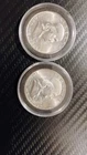 Lot of 2 90% Benjamin Franklin Silver Half Dollars  1950, 1961