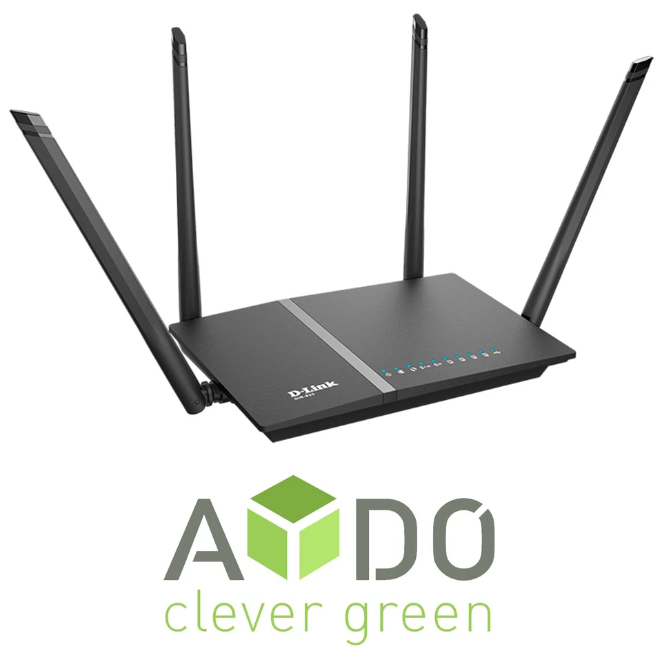 D-LINK DIR-825 AC1200 G1 WLAN Dualband Router WAN VLAN ID Glasfaser FTTH Support - Bild 2 von 3