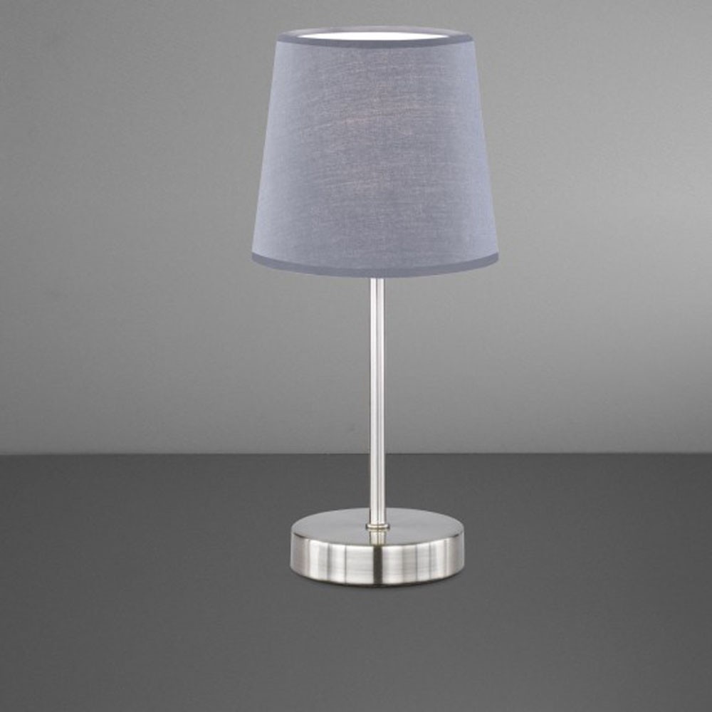 Lampada Metallo Moderna Grigio E27 | Luce Desk e Comodino Tech - 1