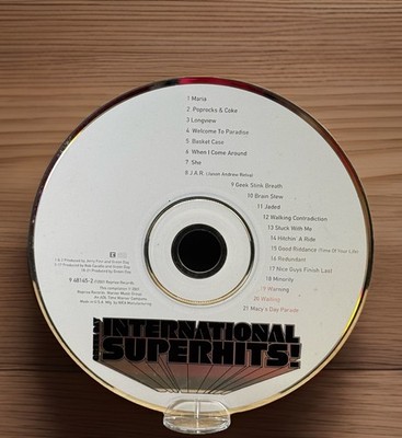 Green Day International Super Hits Audio CD Album Reprise Records