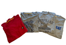 4 Caterpillar CAT Shirts LARGE Graphic 2 NWT 3 Short 1 Long Sleeve Lightweight