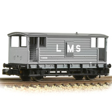 Graham Farish 377-310C LMS 20T Brake Van LMS Grey N Gauge