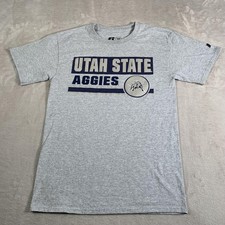 Utah State Aggies Shirt Mens Small Gray NCAA College Football Graphic T-Shirt