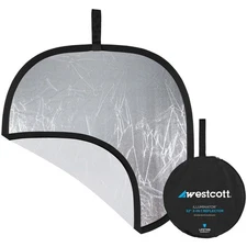 Westcott 32" Illuminator Collapsible 2-in-1 Silver/White Bounce Reflector
