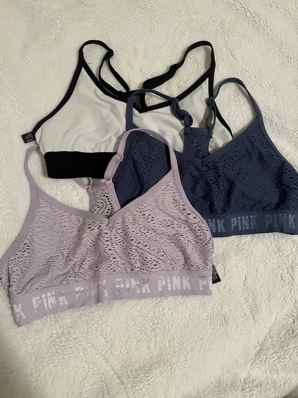 PINK Sport Lot of 3 Women’s Small Support Racerback Pullover Sports Bra