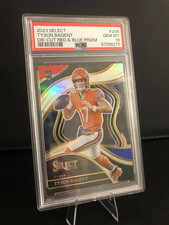 2023 Tyson Bagent PSA 10 GEM MINT Select Die-Cut Red & Blue 208 Bears🔥 POP 2 🔥