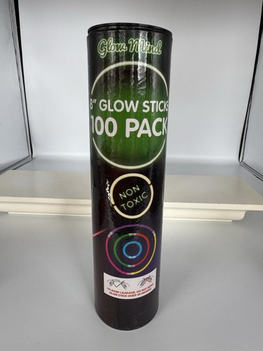 Glow Mind 80 Glow Sticks - 8” Glow in The Dark Pack Party Camping Backyard Fun