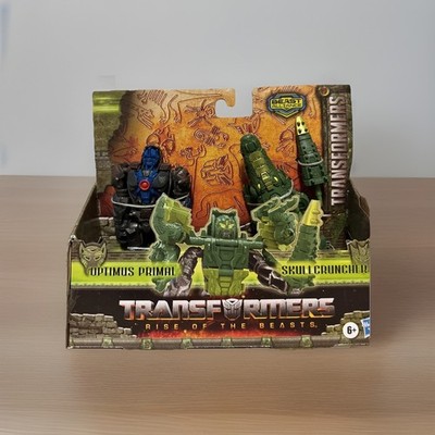 Transformers Rise of the Beasts Beast Optimus Primal & Skullcruncher 4.5'' Figs