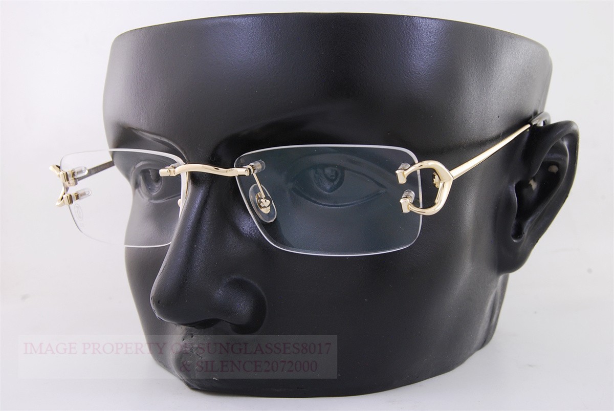 未使用　Cartier フォトフレーム　箱付き Closeout New Authentic Cartier Eyeglass Frames CT 0344/O 001