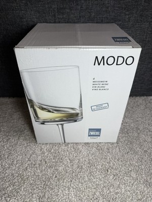 Schott Zwiesel Modo White Wine Glasses Set of 4 Clear Dishwasher Safe Germany