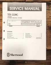 Sherwood TD-2220C Tuner Service Manual *Original*