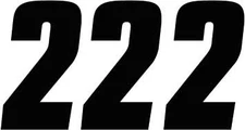 Factory Effex Factory Number 4in. - No.2 - Black - 08-90002