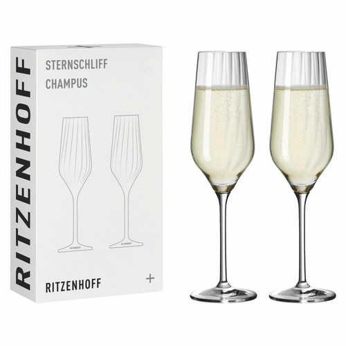 Ritzenhoff Champus Glas 2er Set Sternschliff 002