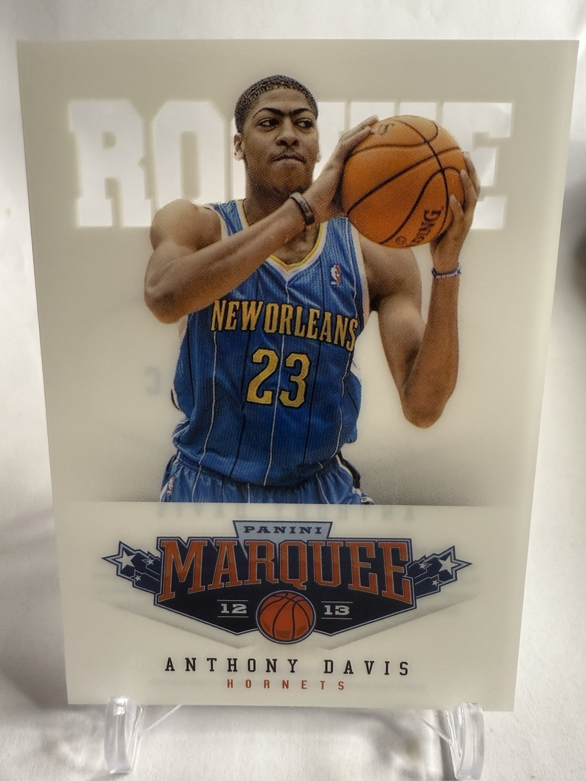 Anthony Davis 2012-13 Panini Marquee - White Rookie Acetate Insert Card #462