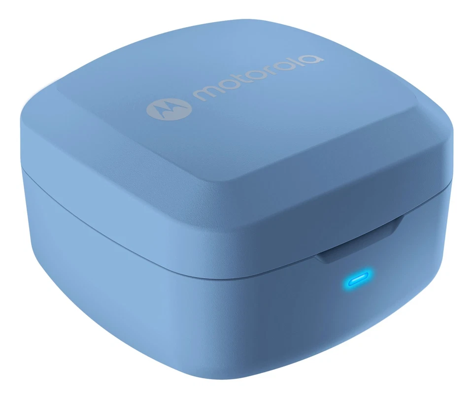 Motorola Moto Buds 100 True Wireless Earbuds - Blue - Image 4 of 4