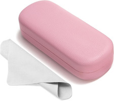 Glasses Case Large Hard Shell Eyeglasses Case PU Leather Protective Case for Sun