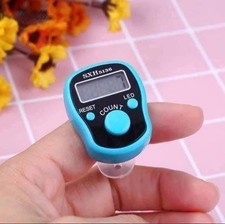 12 Digital Finger Tally Counter LCD Electronic Clicker Tasbeeh Prayer Counter