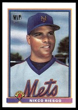 Nikco Riesgo 1991 Bowman #536 New York Mets MLB READ FREE SHIPPING AutographDen