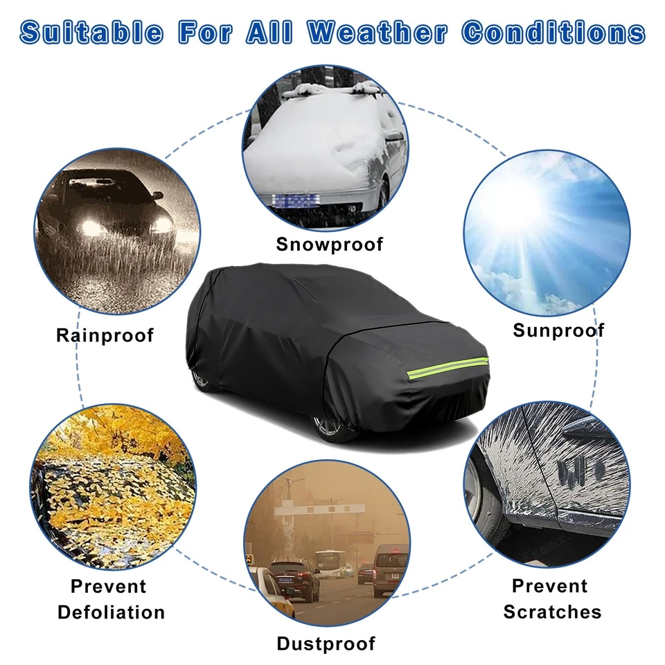 Waterproof Car Cover for 07-25 Chevy Suburban/GMC Yukon XL/Cadillac Escalade ESV - Image 3 of 4