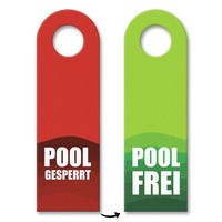 3X Pool Gesperrt Oder Frei TüRhäNger TüRanhäNger TüRschild