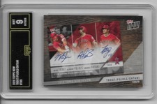 2019 Topps   Now Review Ohtani Pujols Trout #TN-9  GMA AUTHENTICATION GRADED 9