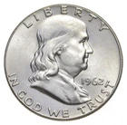 Choice Unc 1962 P Franklin Half Dollar Gem BU From Original Roll *0833