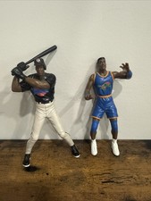 1996 Space Jam Action Figures PATRICK EWING MICHAEL JORDAN Playmates Lot Of 2