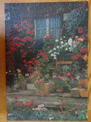 2000 Milton Bradley Croxley 500 Piece Jigsaw Puzzle Wallis, Switzerland Flowers - Picture 5 of 6