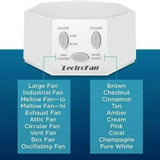 Adaptive Sound Technologies LectroFan High Fidelity White Noise Sound Machine
