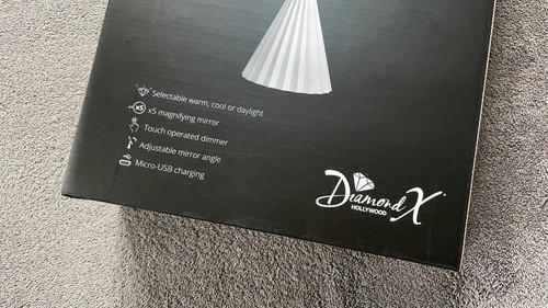 Specchio vanità trucco LED Diamond X Hollywood ProXima - 3 colori LED - PREZZO CONSIGLIATO £ 95 - Foto 2 di 21