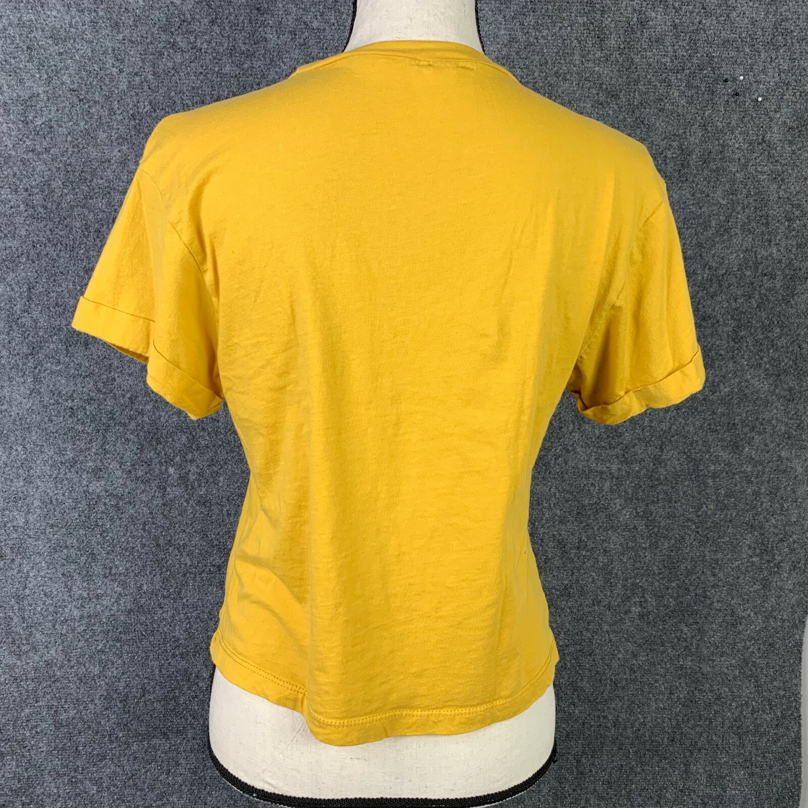 Dirtee Laundry Tee Women S Golden Yellow Short Sleeve Wild Flowers Graphic