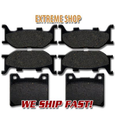 Front & Rear Brake Pads For 1999-2009 Yamaha V-Star 1100 Classic