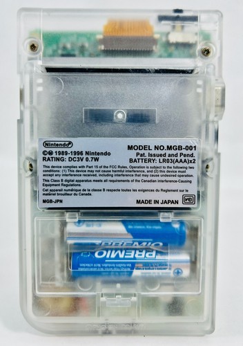CONSOLE GAME BOY POCKET FAMITSU 1997 MODEL- F🔥RIGENERATA💎CLEAR⭐️BATTERIE ✅⚡️ - Foto 4 di 4