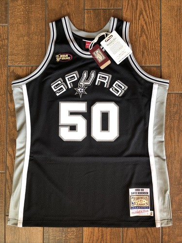 David Robinson Autograph Mitchell & Ness 1999 NBA FINALS Authentic Jersey BAS - Picture 8 of 11