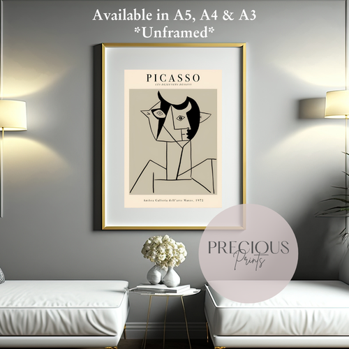 Picasso Anthea Galleria 1972 Exhibition Print / Vintage Gallery Wall Art - 第 5/7 張圖片