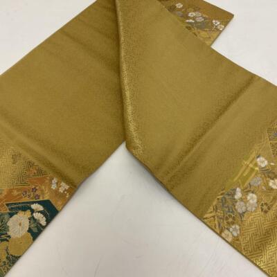 obi様【専用】 JAPANESE KIMONO BELT FUKURO OBI ROKUTSU-GARA PURE SILK Z8023