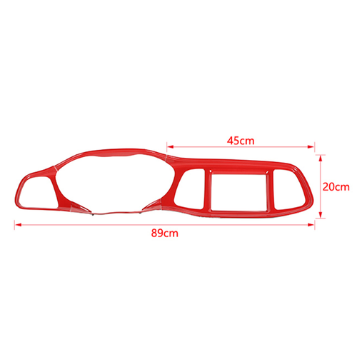 🌟Red Interior Full Set Cover Trim Kit For Dodge Challenger 2015-23 Accessories - Picture 15 of 17