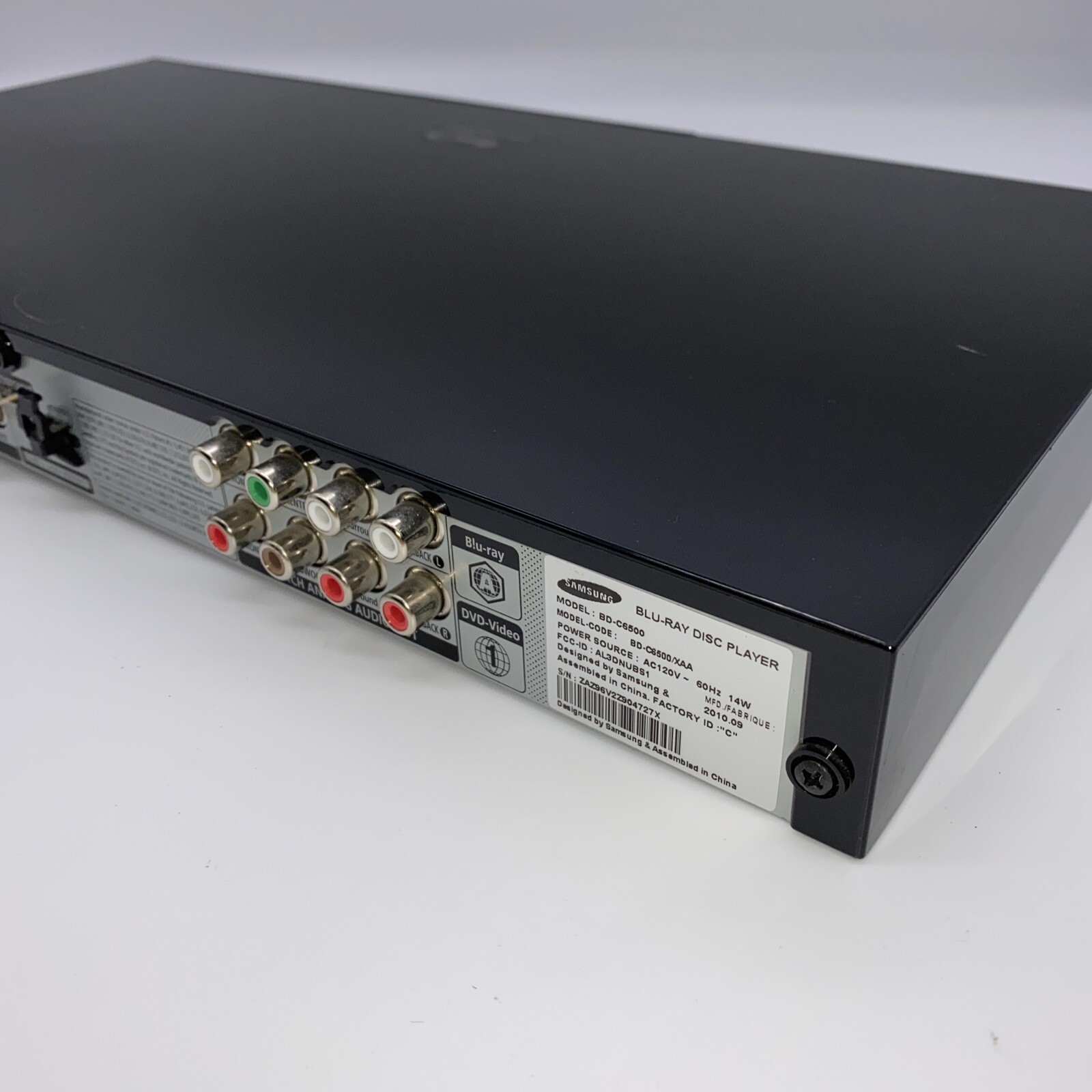 Samsung BDC6500 BluRay DVD Player Tested Working No Remote HDMI Port