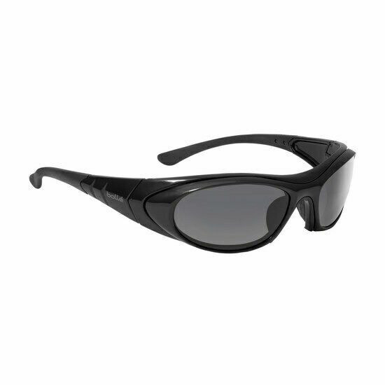 Bollé Safety IRI-S Safety Glasses With 2.50 Diopter - Black & Red Frame, Clear Lenses, UV Protection