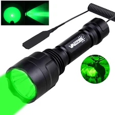 800Yards Green LED Torch Light Predator Flashlight Coyote Hog Varmint Outdoor