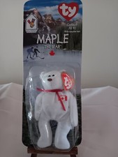 ✅McDonald’s Teenie Beanie Babies Maple the Bear 1997 Sealed Ty Plush Canada